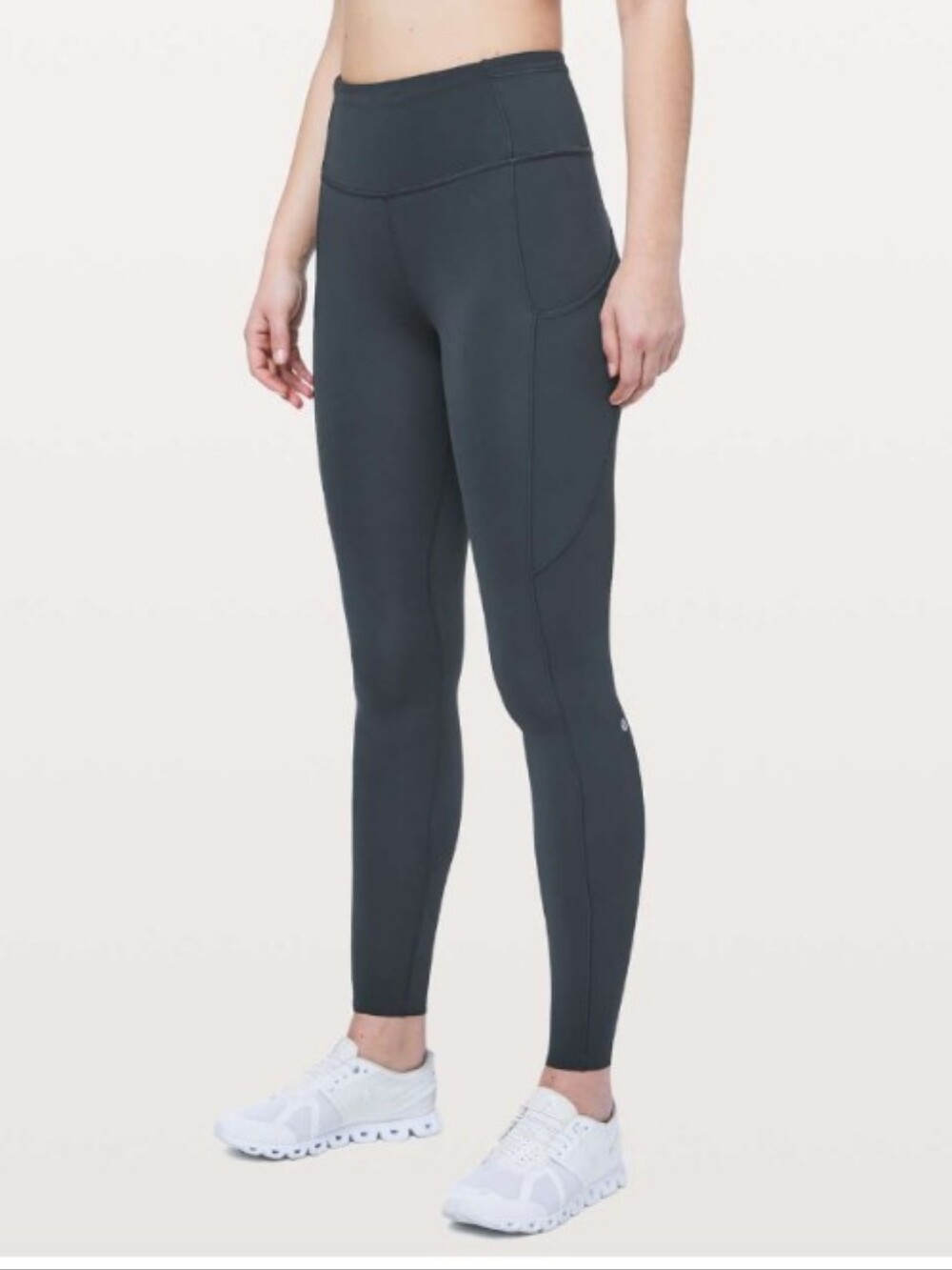 Lululemon Fast & Free Full Length Tight leggings dark grey size 6